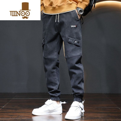 YANXU秋季13青少年休闲长裤子12岁男孩15初中学生14大童16帅气运动裤潮