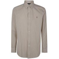 Polo Ralph Lauren男式长袖衬衫棉质弹力舒适透气修身款