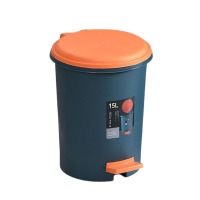 锦创天诚 家用脚踏垃圾桶双层带内桶废纸篓/个