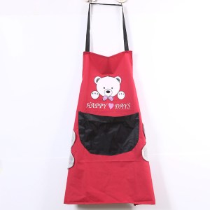 围裙家用厨房防水防油女夏季薄款工作服卡通可爱日系韩版做饭围腰