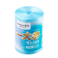 茶花 一大卷背心垃圾袋M100 45cm*60cm*100只/卷