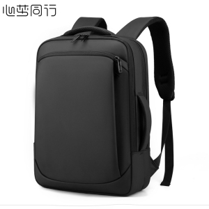 心梦同行双肩背包 出差旅行包 通勤电脑包 带侧提书包 拉杆箱副包 1901/个 黑色