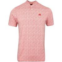 Adidas/阿迪达斯高尔夫polo衫男款弹力速干运动休闲短袖桑迪粉AW