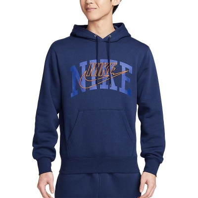 NIKE耐克连帽卫衣运动休闲加绒保暖男装套头衫FV4448-410 D