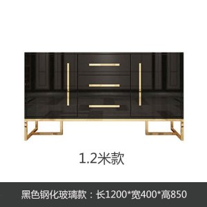 森美人轻奢现代大理石餐边柜简约高款玄关柜阳台储物收纳鞋柜厅置物柜