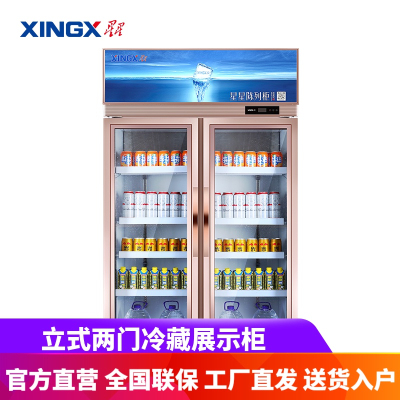 星星(xingx) lsc-650e 650升饮料展示柜冷藏柜商用大容量冰柜保鲜柜