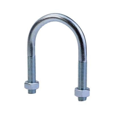 中锦科技 镀锌U型螺栓螺丝加长U形管夹管卡 M12*40*86mm 4.8级 套