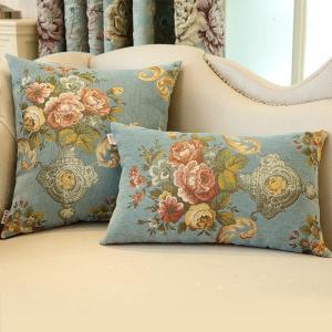 家柏饰(CORATED)欧式靠垫抱枕套不含芯布艺正方形沙发抱枕靠背车椅靠枕