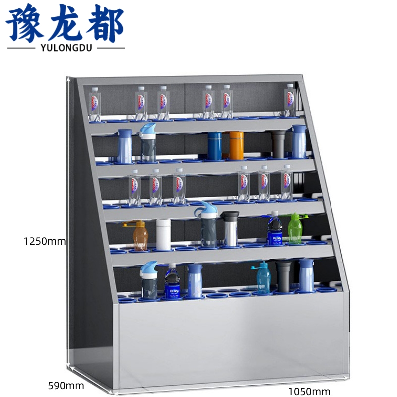 豫龙都 不锈钢水杯架50位(201不锈钢) 台