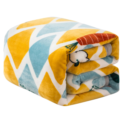 黛格法莱绒毛毯珊瑚绒枕巾牛奶绒夏被夏凉被学生儿童办公室午睡毯子午休毯空调被盖毯旅游出行盖毯