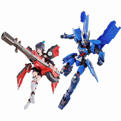 万代SHF魂娘魂女孩GIRL葵HG苍流丸摩托车机甲变形机娘模型苍流丸+葵