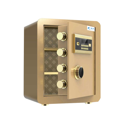 臻远全钢实心防盗保险柜 高45cm密码款土豪金色