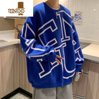 YANXU中山卫衣男潮牌圆领衣服大码宽松美式痞帅上衣外套男款