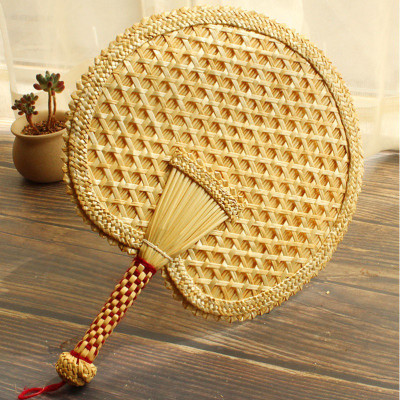 家用女夏季手摇折扇手工编随身芭蕉扇大蒲扇子老式中国风古风三维工匠芭蕉小扇（适合小朋友自己扇）