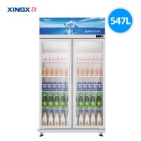 星星(XINGX)LGC-1000WDE风冷无霜547升展示柜冷藏保鲜柜饮料水果蔬菜鲜花商店便利店超市立式冰箱冰柜陈列柜