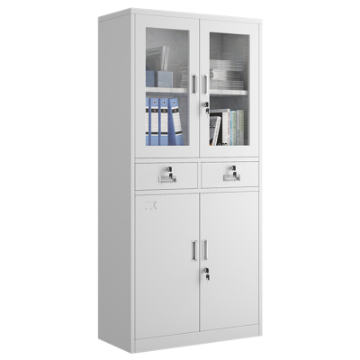 凌迪星中二斗玻璃柜850*390*1800mm台