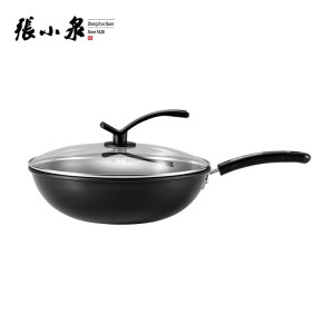 张小泉 万家简品精铁炒锅33cm炒菜锅具电磁炉燃气通用C30330100