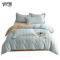 伊伊爱 全棉生态磨毛印花四件套