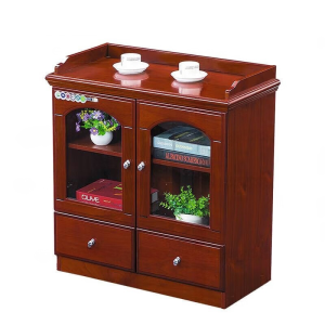 苏宁宜品 文件柜 木质简约现代 客厅储藏收纳柜 80x40x85cm 办公文件整理专用