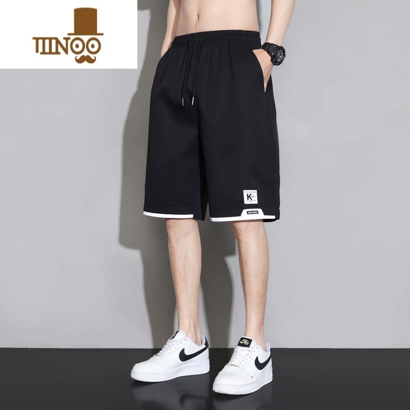 YANXU冰丝速干短裤男士夏季薄款外穿工装五分大裤衩宽松休闲运动中裤子