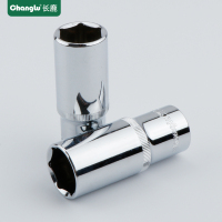 长鹿12.5mm大飞系列1/2寸大飞铬钒钢加长6角套筒头六角长套筒21mm