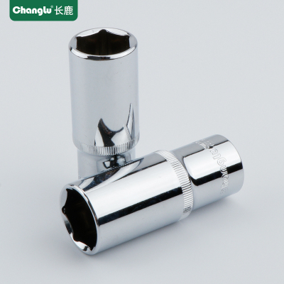 长鹿12.5mm大飞系列1/2寸大飞铬钒钢加长6角套筒头六角长套筒21mm