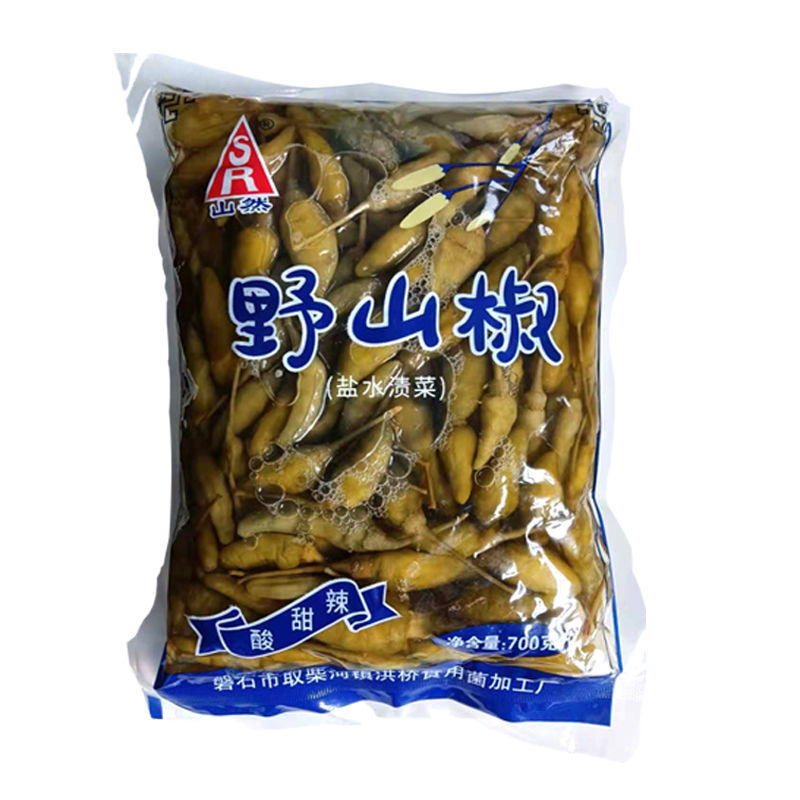 赛卡伊 酸甜口野山椒泡椒东北特产腌制袋装压碟新鲜朝天椒下饭咸菜
