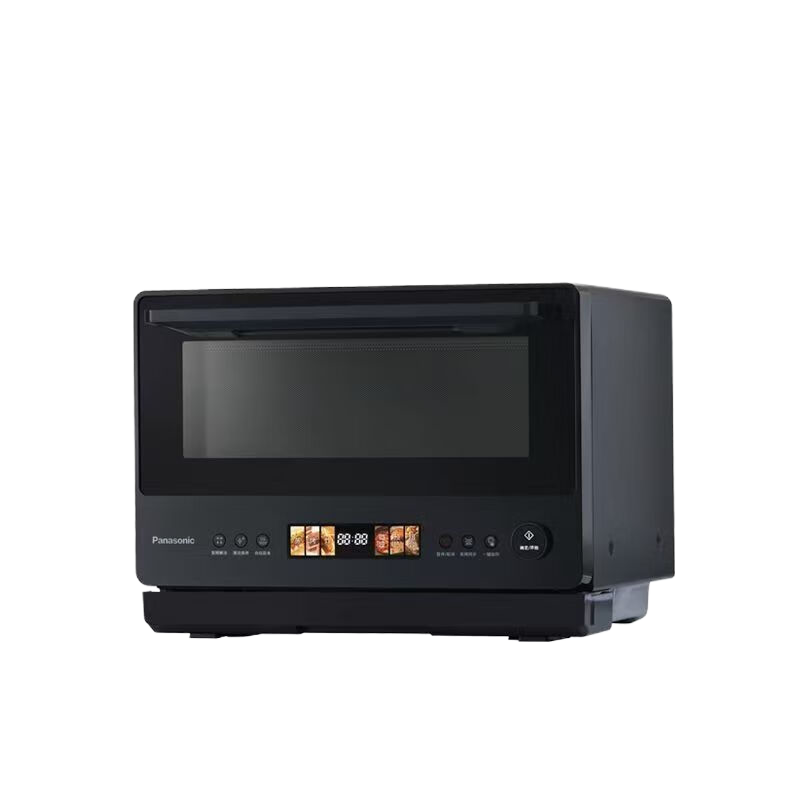 松下微蒸烤一体微波炉NN-DS288Q 28升下拉式平板加热液晶显示涂层内胆台式设计
