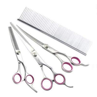 憨憨宠宠物美容剪刀套装狗狗梳子剪毛工具泰迪梳毛修毛直剪弯剪刀