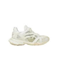 巴黎世家(Balenciaga)白色运动鞋女款系带稳固聚氨酯尼龙跑步鞋户
