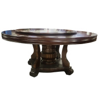 亿铁(YI TIE)中式餐桌加固大圆桌带转盘