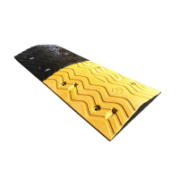 翌嘉YJ5011420 橡胶减速带道路公路汽车停车场限速缓冲橡胶减速带 波浪型 1000*380*50