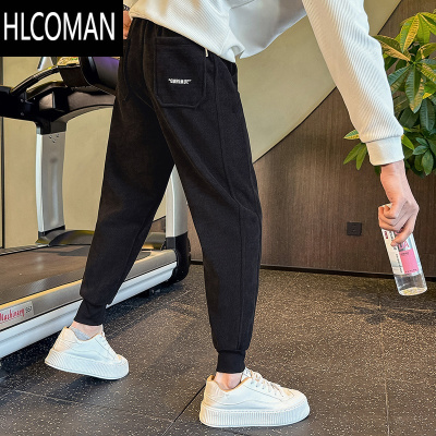 HLCOMAN款卫裤男运动裤潮流痞帅哈伦男裤2024新款秋季九分休闲裤子潮