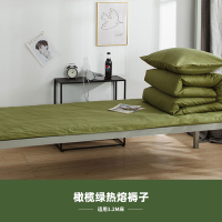 伊伊爱 橄榄绿内务定型热熔棉褥子
