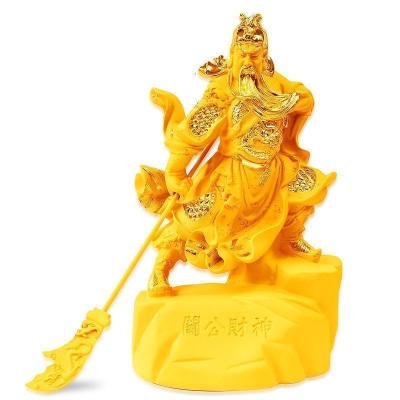 家柏饰(CORATED)关公摆件大号武爷佛像关二爷玄关摆件开业送礼