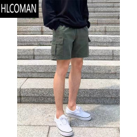 HLCOMAN日系休闲宽松美式短裤男生夏季潮牌立体大多口袋工装运动五分裤潮