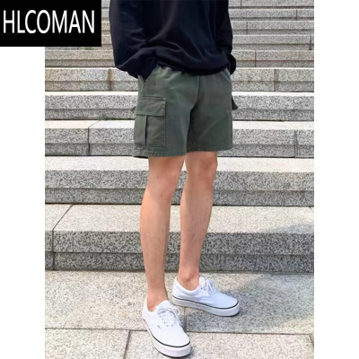HLCOMAN日系休闲宽松美式短裤男生夏季潮牌立体大多口袋工装运动五分裤潮