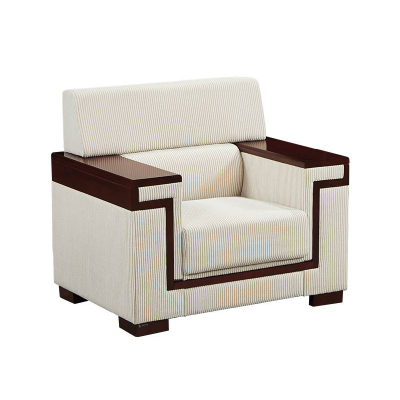 合祥源 贵宾商务接待布艺贵宾洽谈单人位办公沙发 1020*820*920mm/套