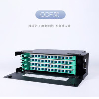 仟炬ODF架 QJGP-BOD028U-144BK 19"8U 144口ODF架,方形口空框,不含熔纤盘法兰尾纤,黑色