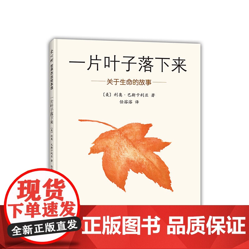 一片叶子落下来 利奥•巴斯卡利亚 著 任溶溶 译 《纽约时报》书 生命 智慧 哲学 心灵 治愈 爱心树童书