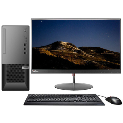 联想(Lenovo)扬天T4900K台式电脑整机（i5-104008G1T集显Win10键鼠office）23英寸显示器商用家用办公娱乐