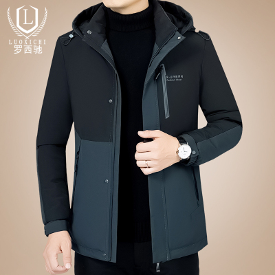 NEWLAKE棉衣男中长款2020冬季新款中年男士棉袄爸爸外套加厚青年羽绒棉服棉衣