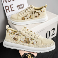 2026春季新款男士休闲帆布鞋青少年经典配色休闲百搭男鞋复古清新