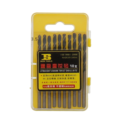 波斯(BOSI) 荧光系列精品麻花钻 3.5mm 盒