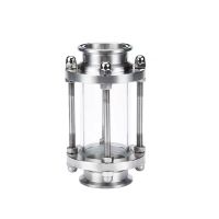 盛京联硕304不锈钢快装玻璃管道视镜Φ219卡盘233.5台