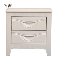 岳滩床头柜简约现代卧室床边储物柜升级款白色50*41*50cm