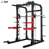 韦步FLT001健身房悍马器械史密斯机深蹲架框式商用卧推杠铃架龙门架史密斯机单机