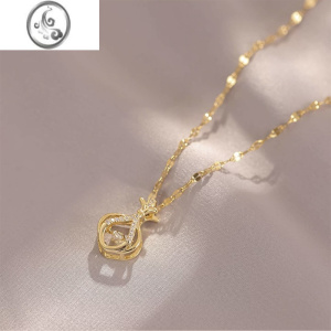 JiMi香包项链2023年新款女夏轻奢高级感钛钢锁骨链轻奢时尚个性配饰