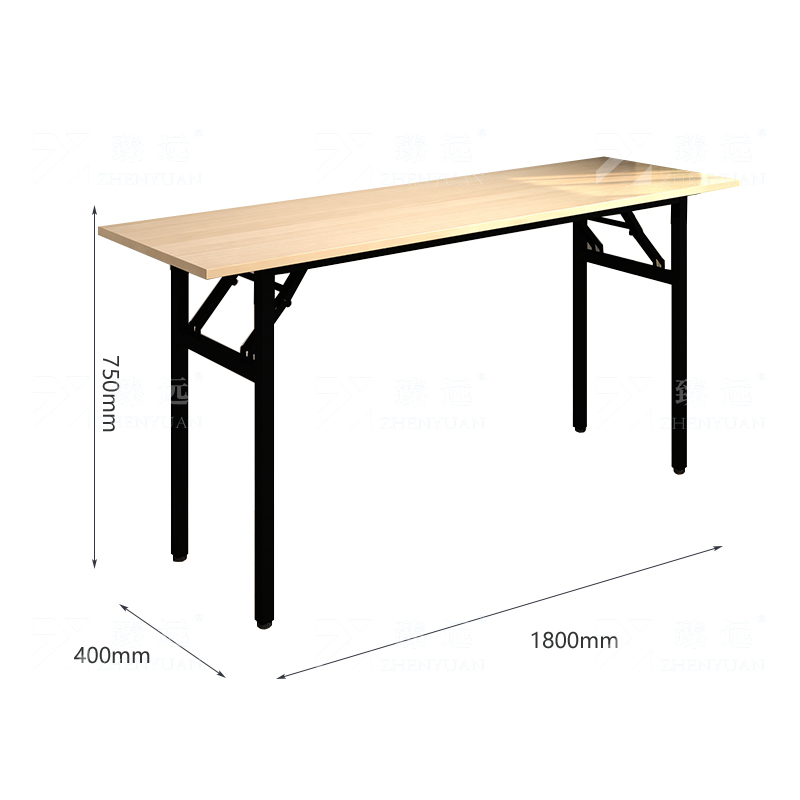 臻远ZY4082116 办公家具办公桌职员桌折叠桌长条桌 单层1800*400*750