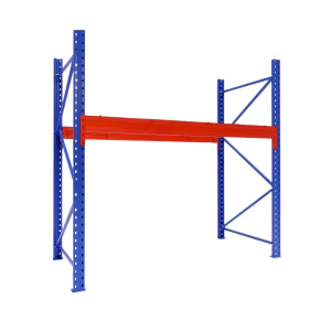 臻远 ZY4121402重型货架仓储高位货架单层称重1000kg 蓝橘色主架1层